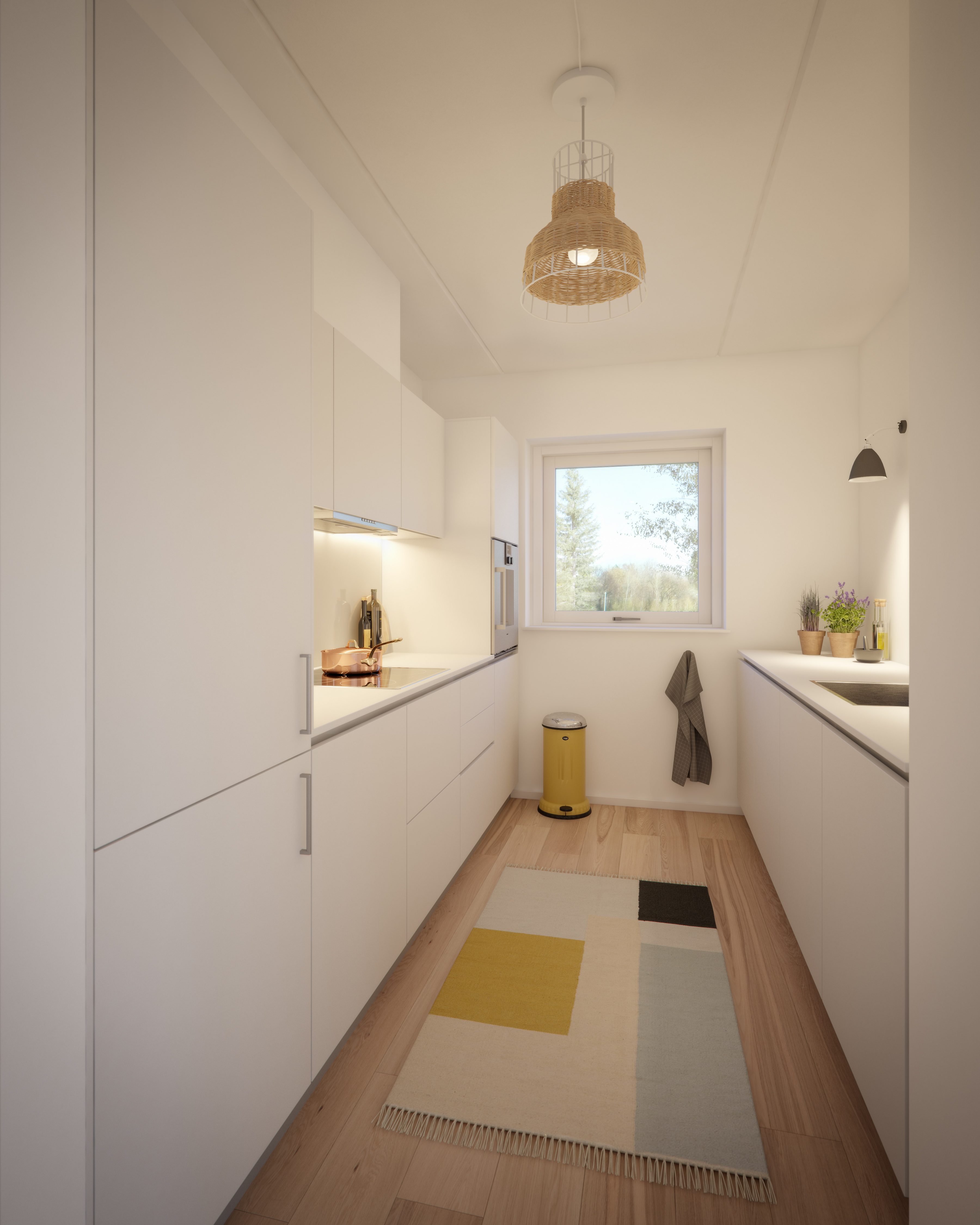 bolig interiør design projektsalg 3d visualisering arkitektur lejlighed køkken